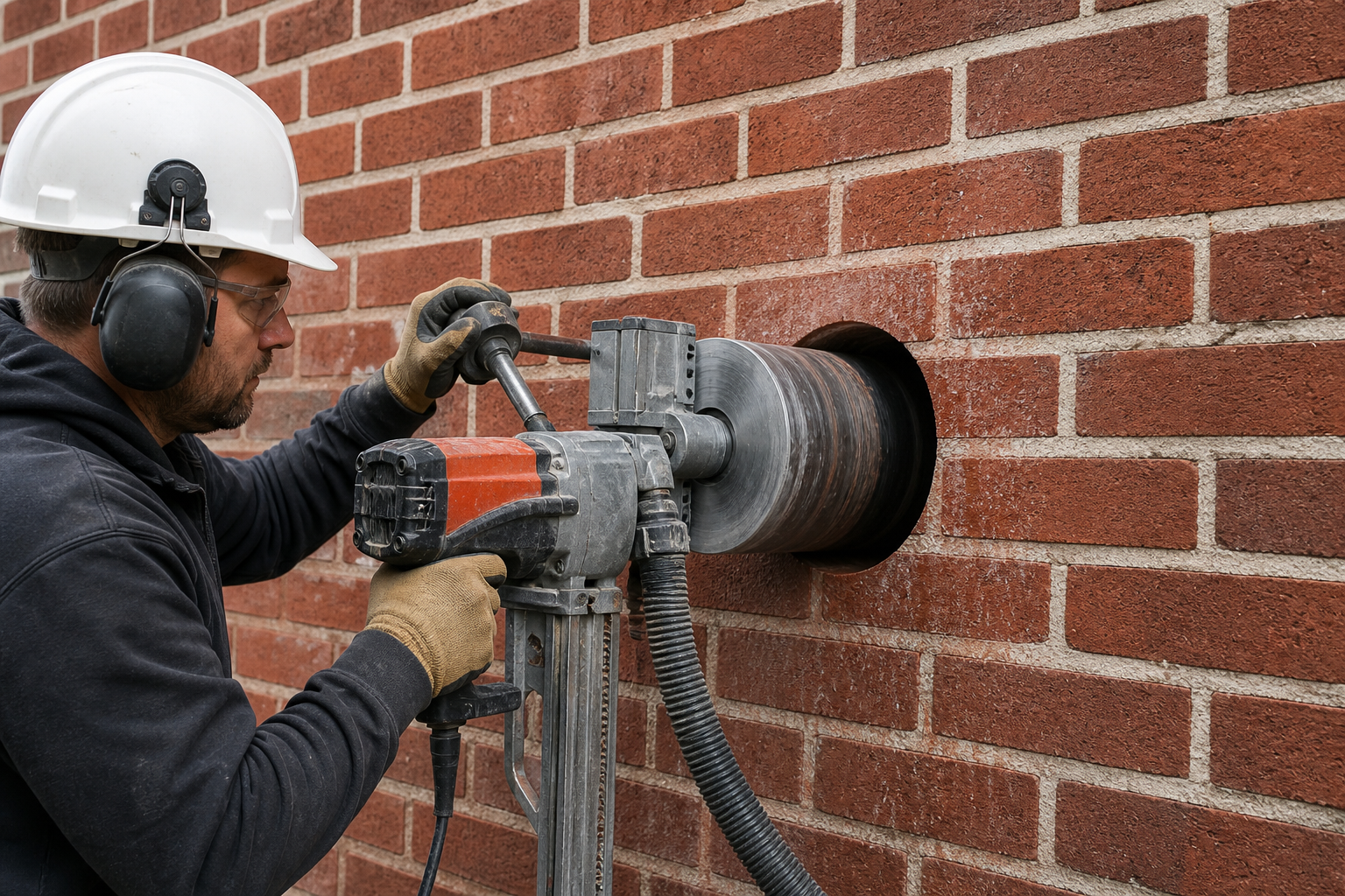 Core cutting for kitchen installations